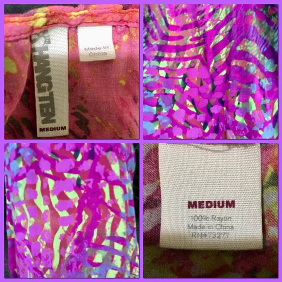 Lattice back Tank, sz M - Picture 3 of 6